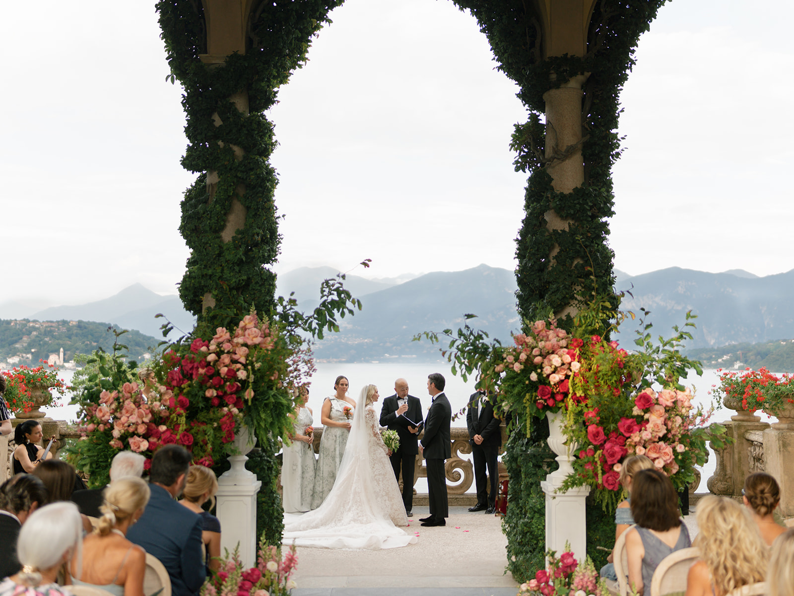 Candid moment of a luxury wedding couple